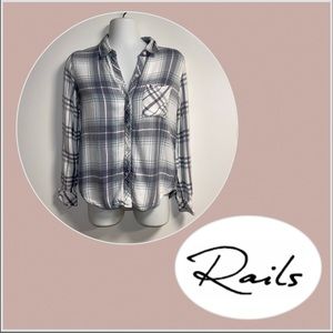 Rails Plaid Flannel Long Sleeve Shirt Size S.